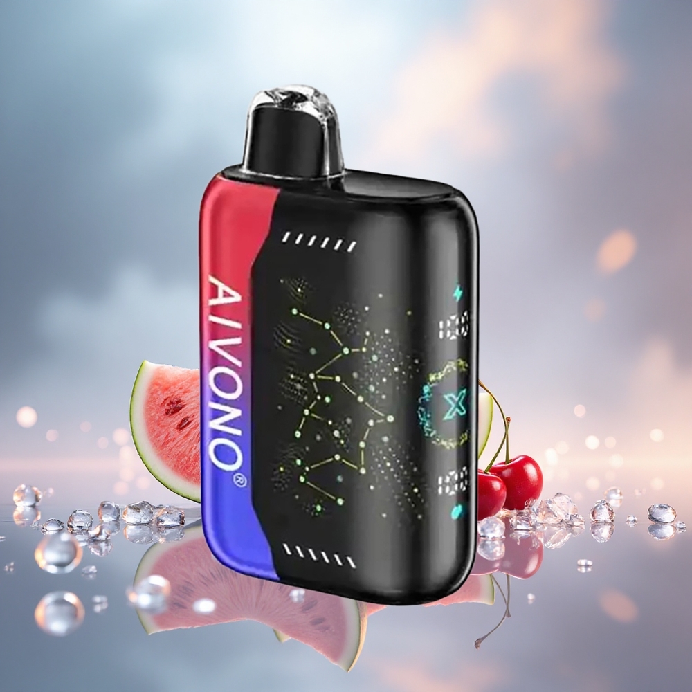 Aivono Aim Boom 25000 - Iced Watermelon Cherry: Der coole Kick f&uuml;r Vaper